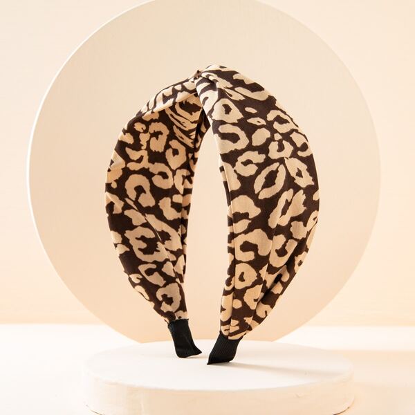 

Graphic Twist Hair Hoop, Brown