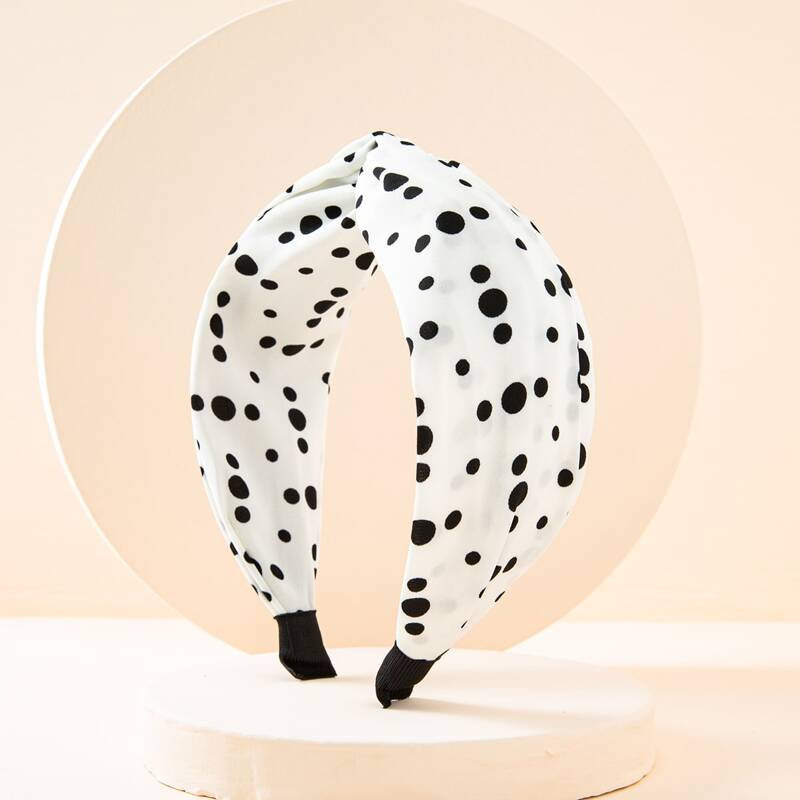 

Polka Dot Headband, White