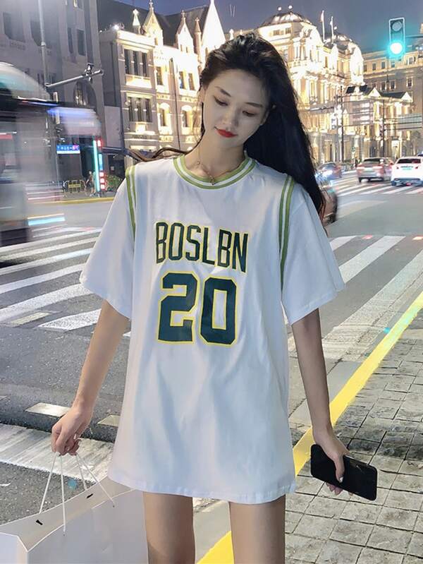 Honeyspot スポーティ レター Tシャツ