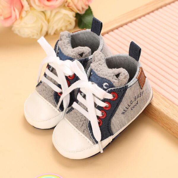 

Baby Boys Letter Graphic Lace-up Front Sneakers, Multicolor
