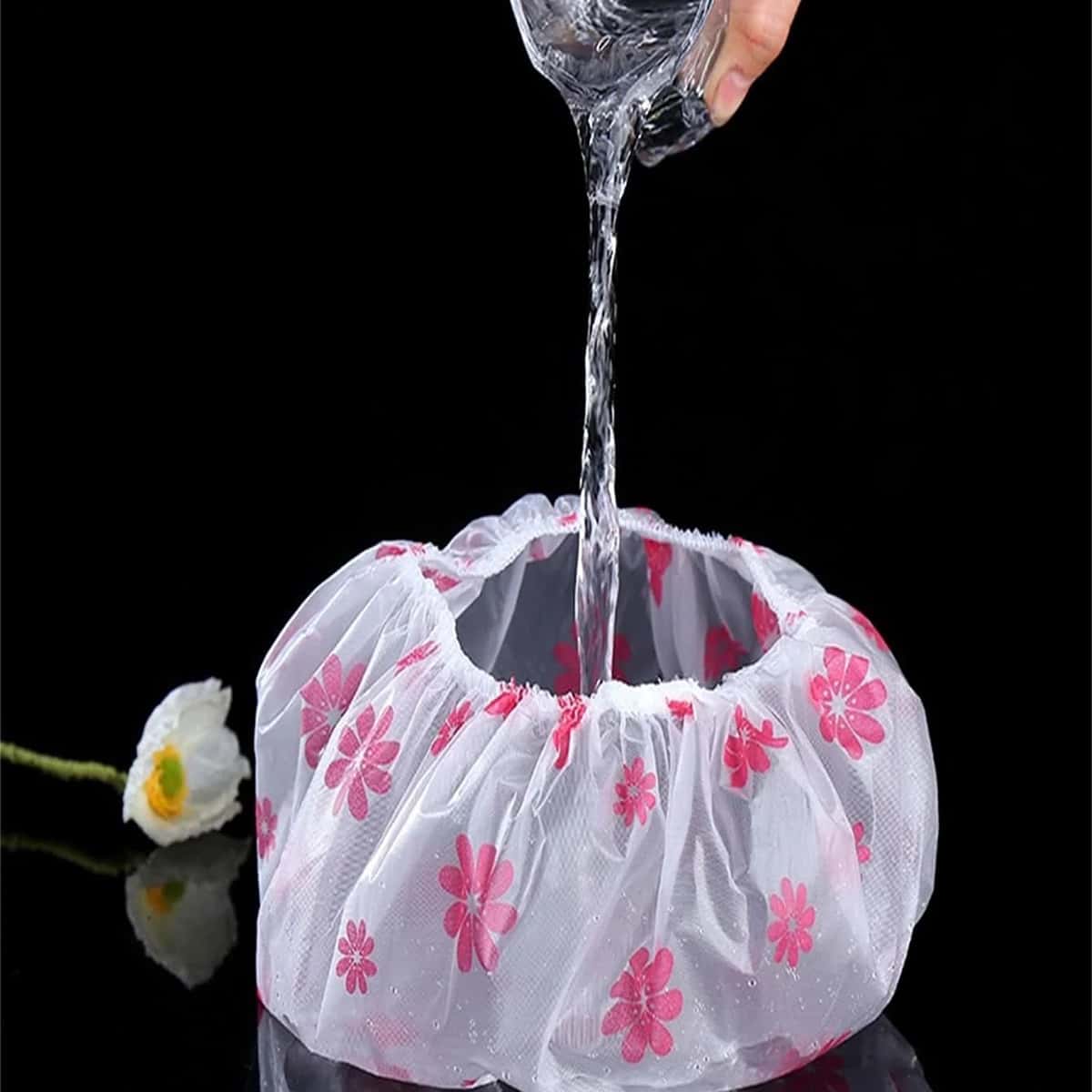 

1pc Flower Print Random Shower Cap, Multicolor