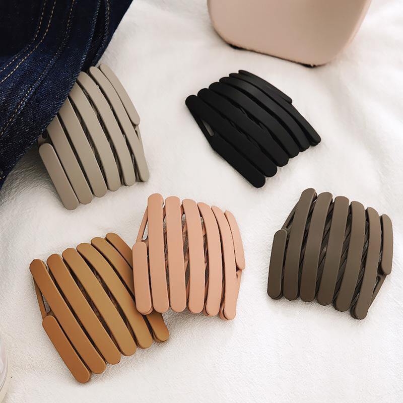 

5pcs Solid Foldable Headband, Multicolor
