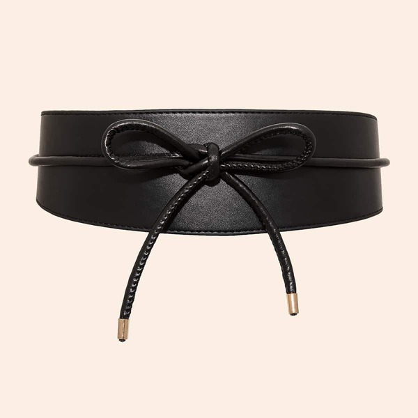 

Bow Decor Corset Belt, Black