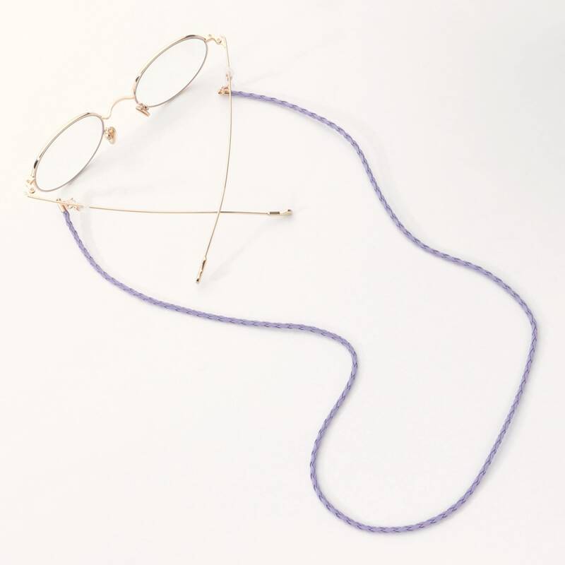 

Braided Design Glasses Chain, Purple