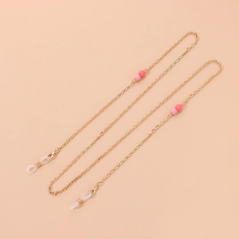 

Bead Decor Glasses Chain, Gold