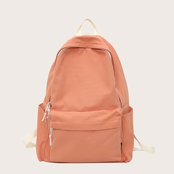 

Minimalist Pocket Front Functional Backpack, Orange
