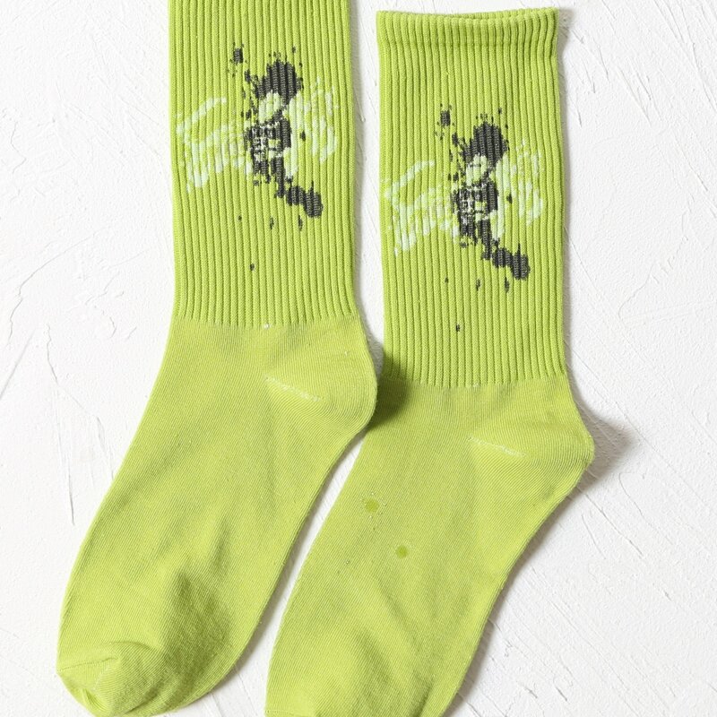 

Ink Graphic Crew Socks, White