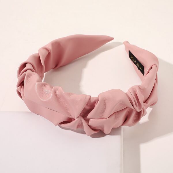 

PU Leather Hair Hoop, Pink
