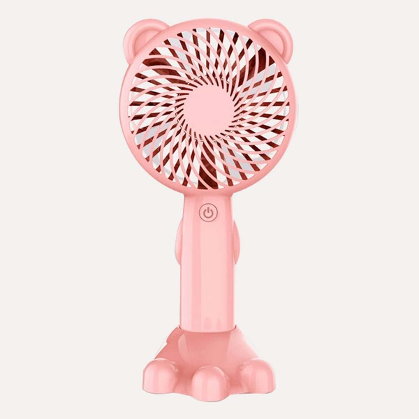 Электрический вентилятор в форме медведя, Розовые