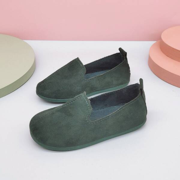 

Toddler Girls Slip On Flats, Dark green