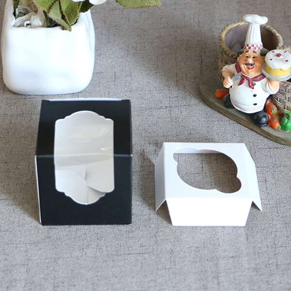 

5pcs Cake Packing Box, Black