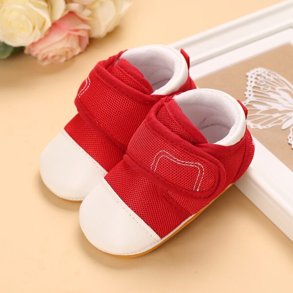 

Baby Girls Velcro Strap Sneakers, Red