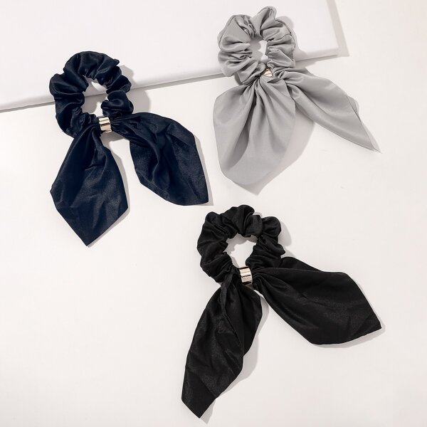 

3pcs Simple Hair Tie, Multicolor