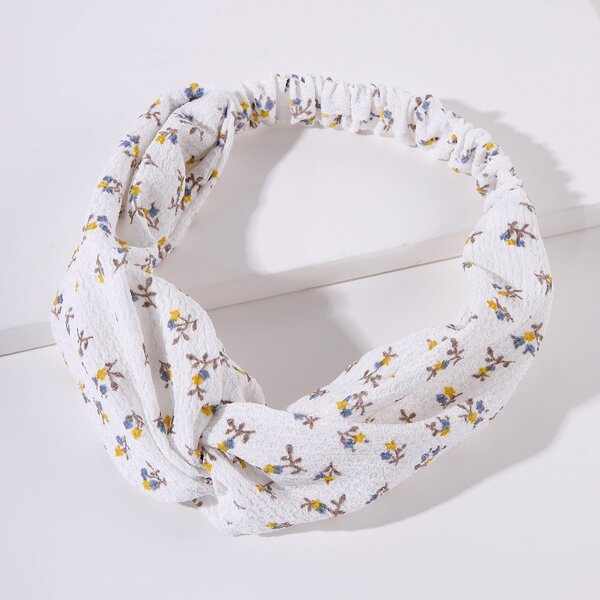 

Flower Pattern Hair Band, Multicolor