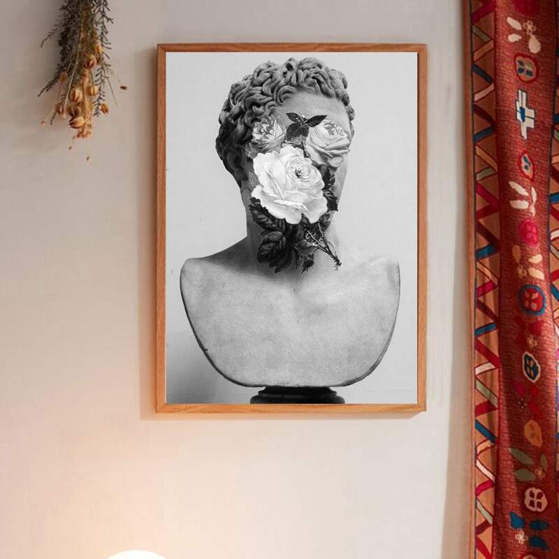 

Statue Print Unframed Painting, Multicolor