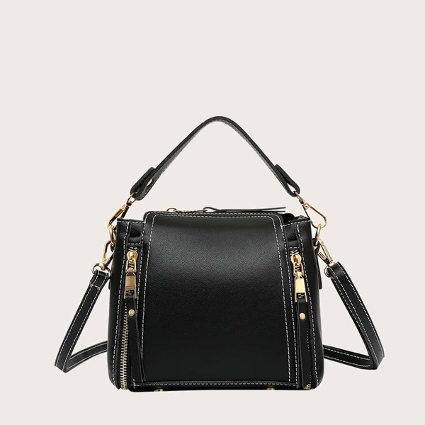 

Minimalist Square Bag, Black