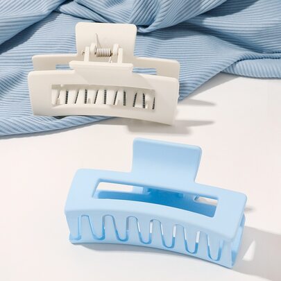 2pcs Solid Hair Claw