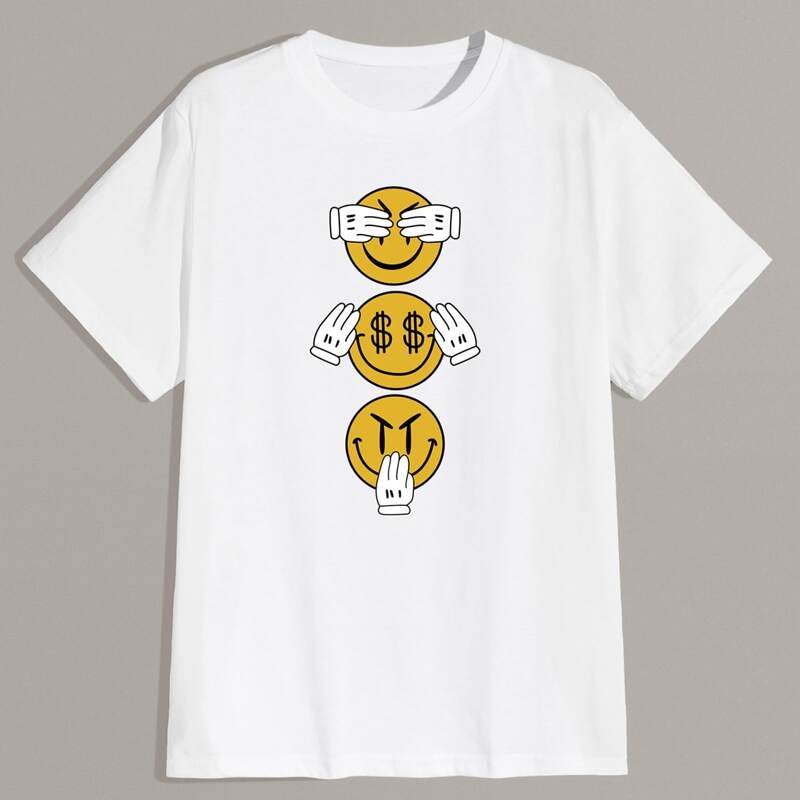 

Guys Cartoon Graphic Tee, White