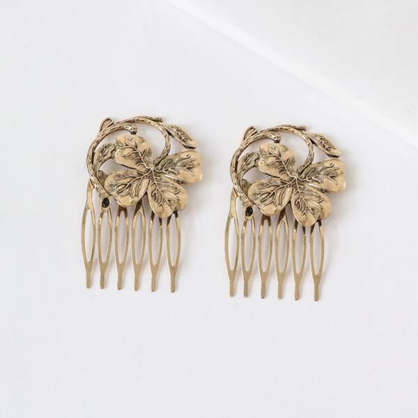 

2pcs Vintage Hair Pin, Bronze