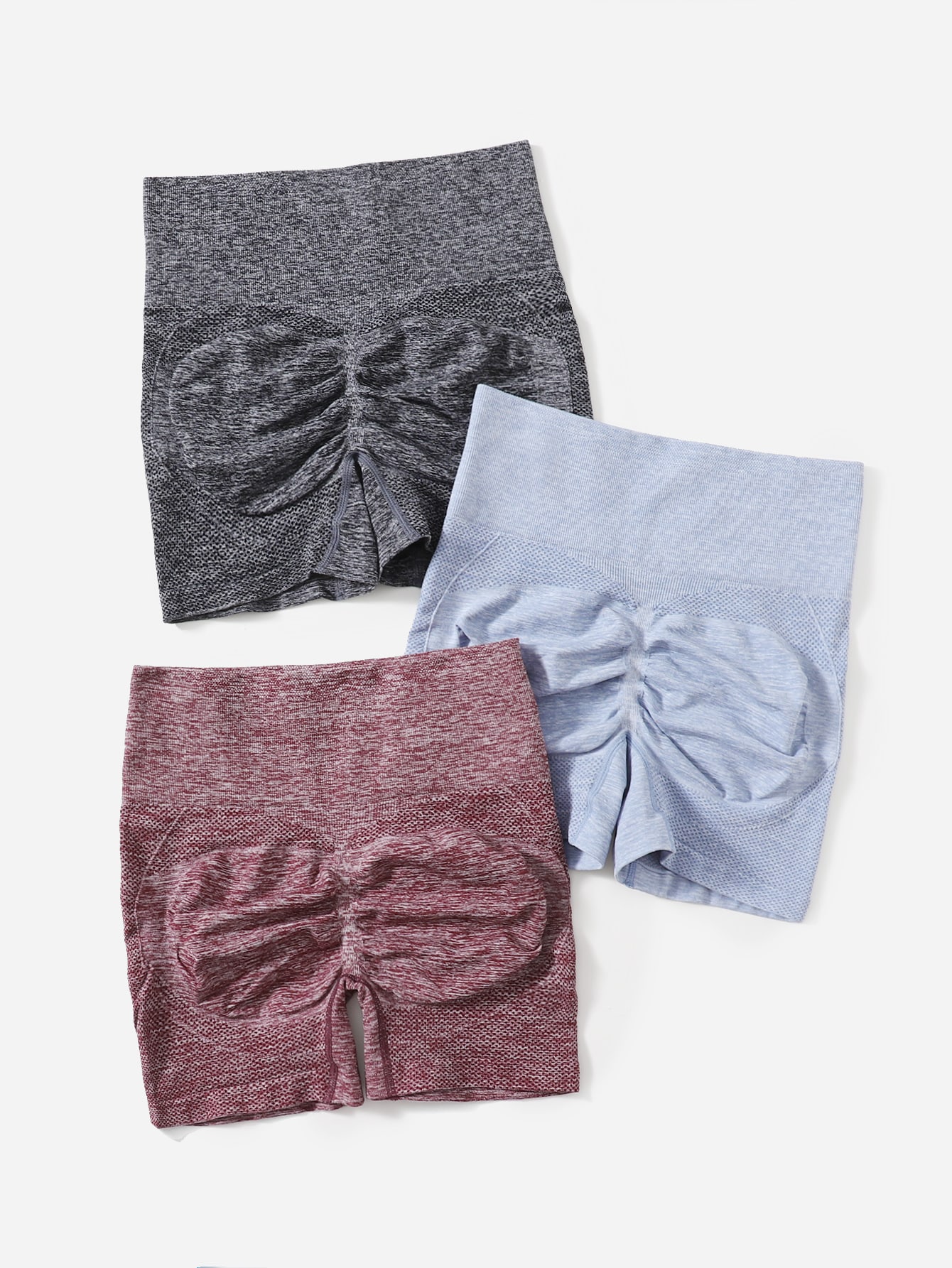 Seamless scrunch biker shorts