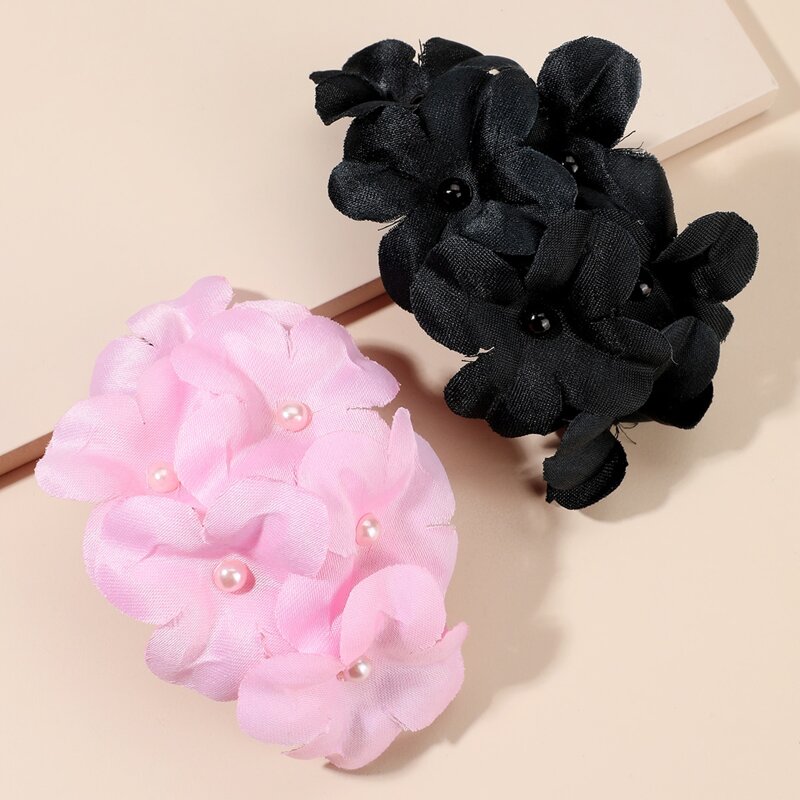 

2pcs Flower Design Hair Clip, Multicolor