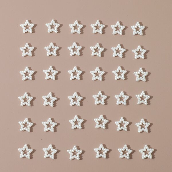 

1pack Star Shaped DIY Jewelry Accessories, White