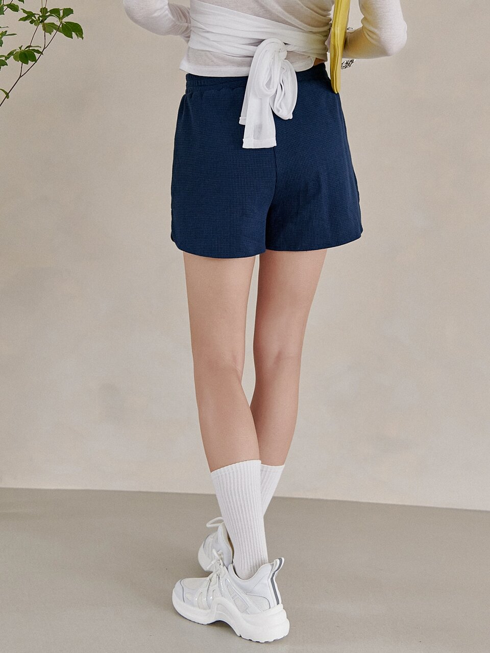 Letter Embroidered Track Shorts