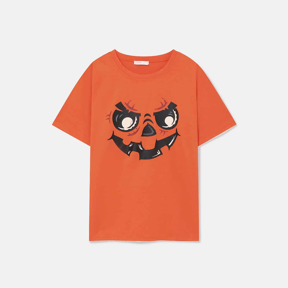 

Cartoon Graphic Oversized Tee, Orange