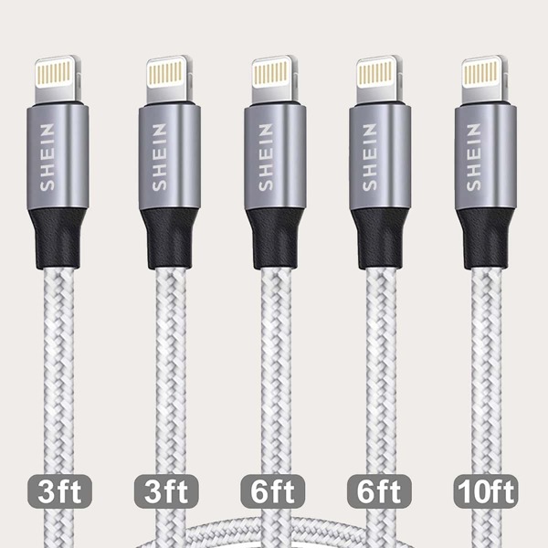 

5pcs Data Cable For iPhone, Multicolor