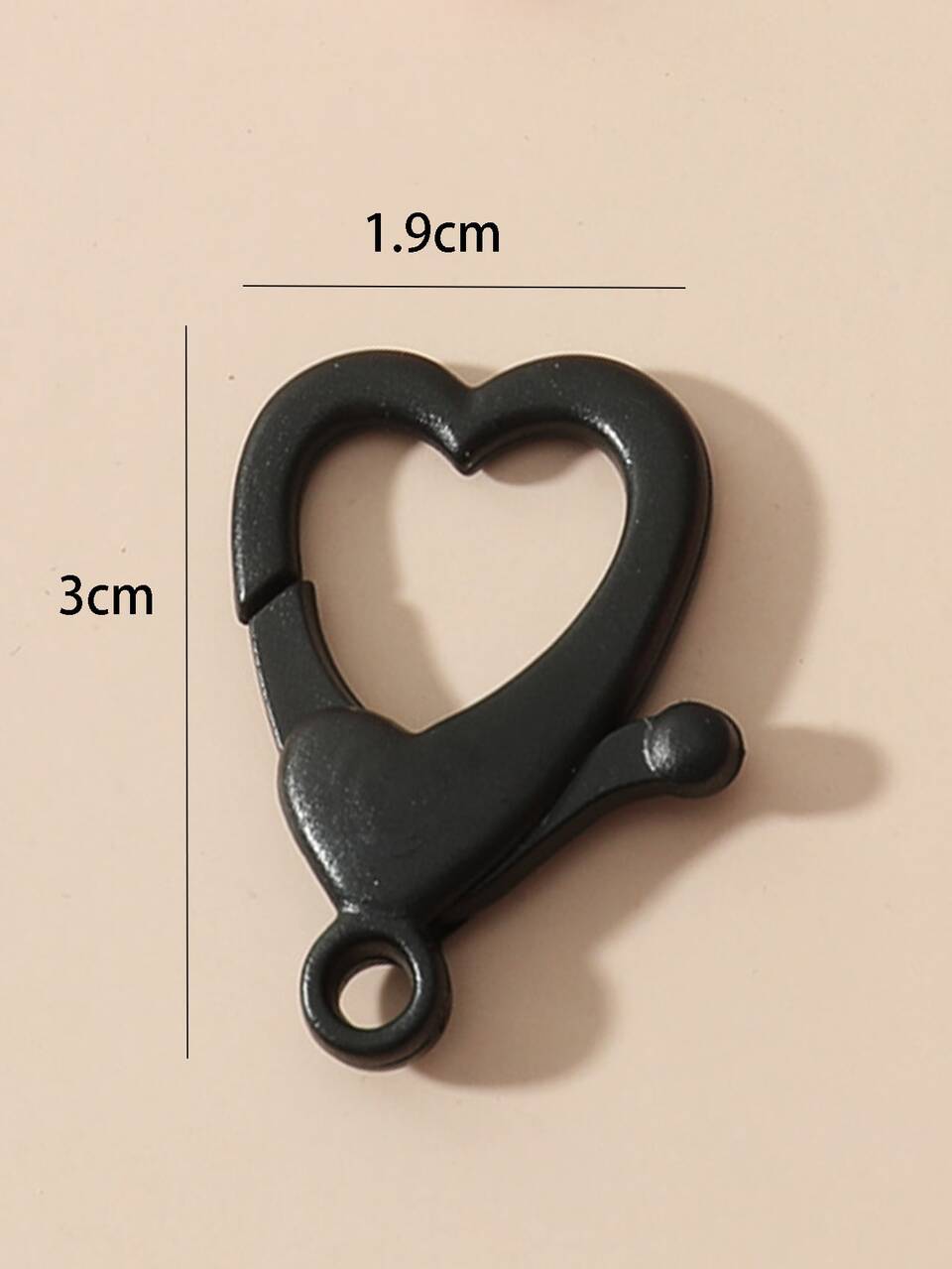 30pcs Random Color Heart DIY Jewelry Accessory