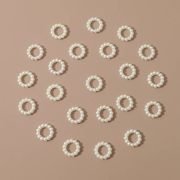 

150pcs Faux Pearl DIY Jewelry Accessory, White