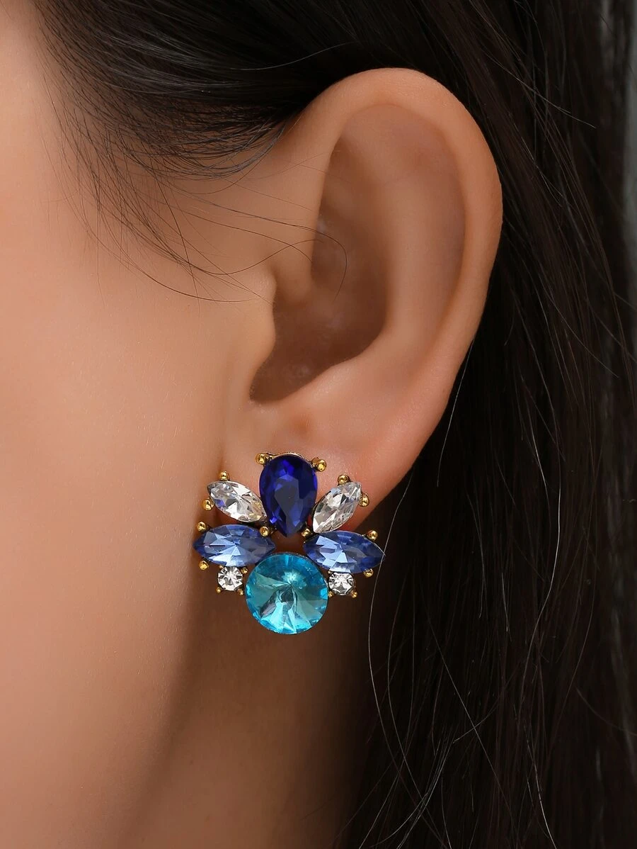 1pair Flower Shaped Earrings For Women Valentines,Mom,Mother,Mother's Day,Gift