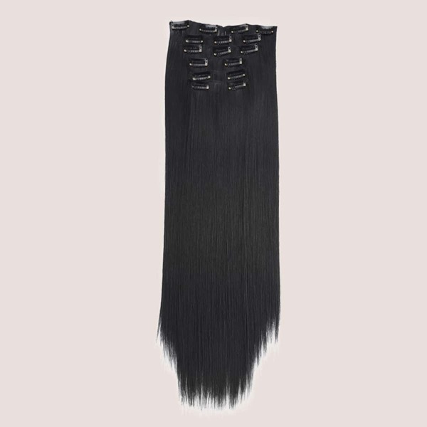 

Clip In Long Straight Hairpiece, Black