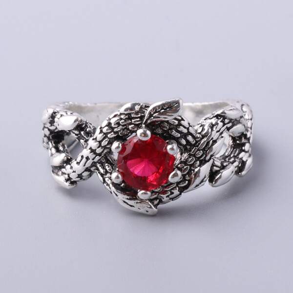 

Rhinestone Decor Ring, Hot pink