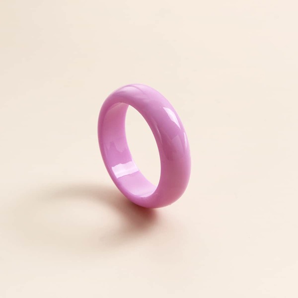 

Simple Solid Ring, Pink