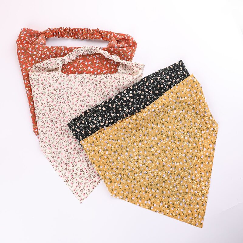 

4pcs Flower Graphic Headband, Multicolor
