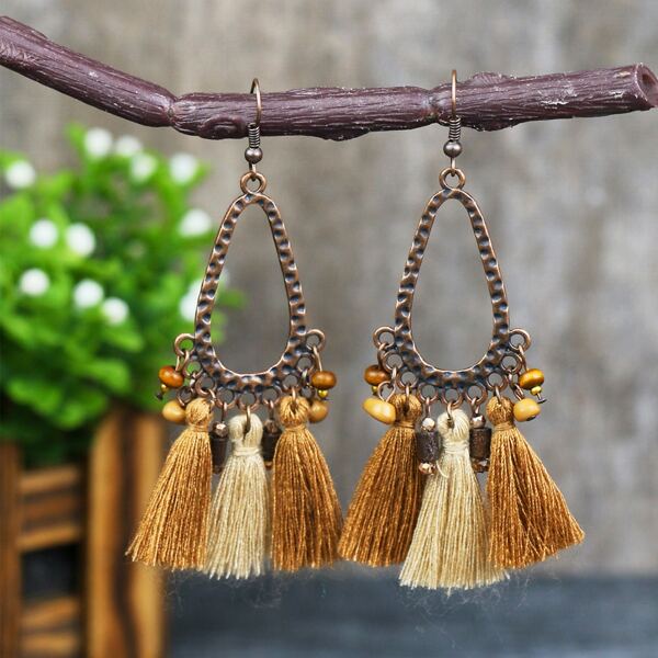 

Tassel Drop Earrings, Multicolor