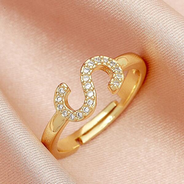 

Zircon Decor Ring, Gold