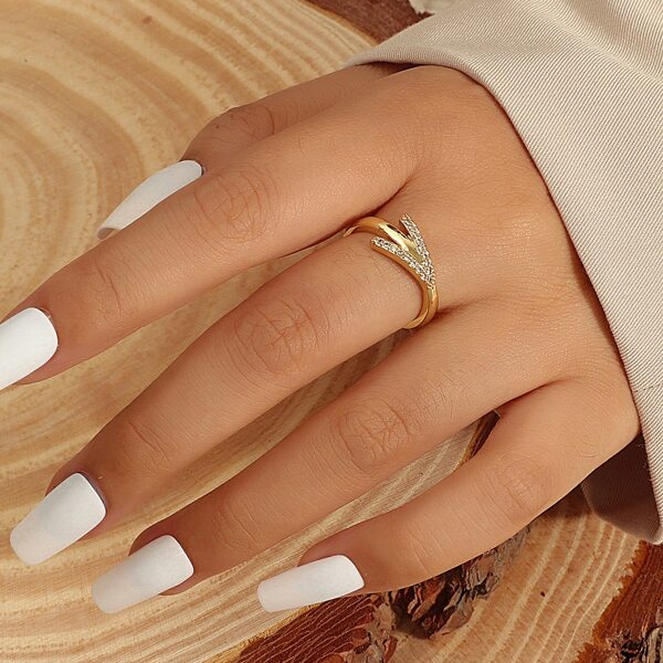 

Zircon Decor Ring, Gold