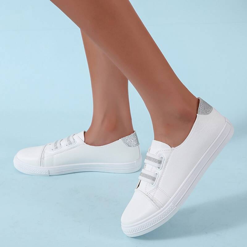 

Simple Slip-On Sneakers, White