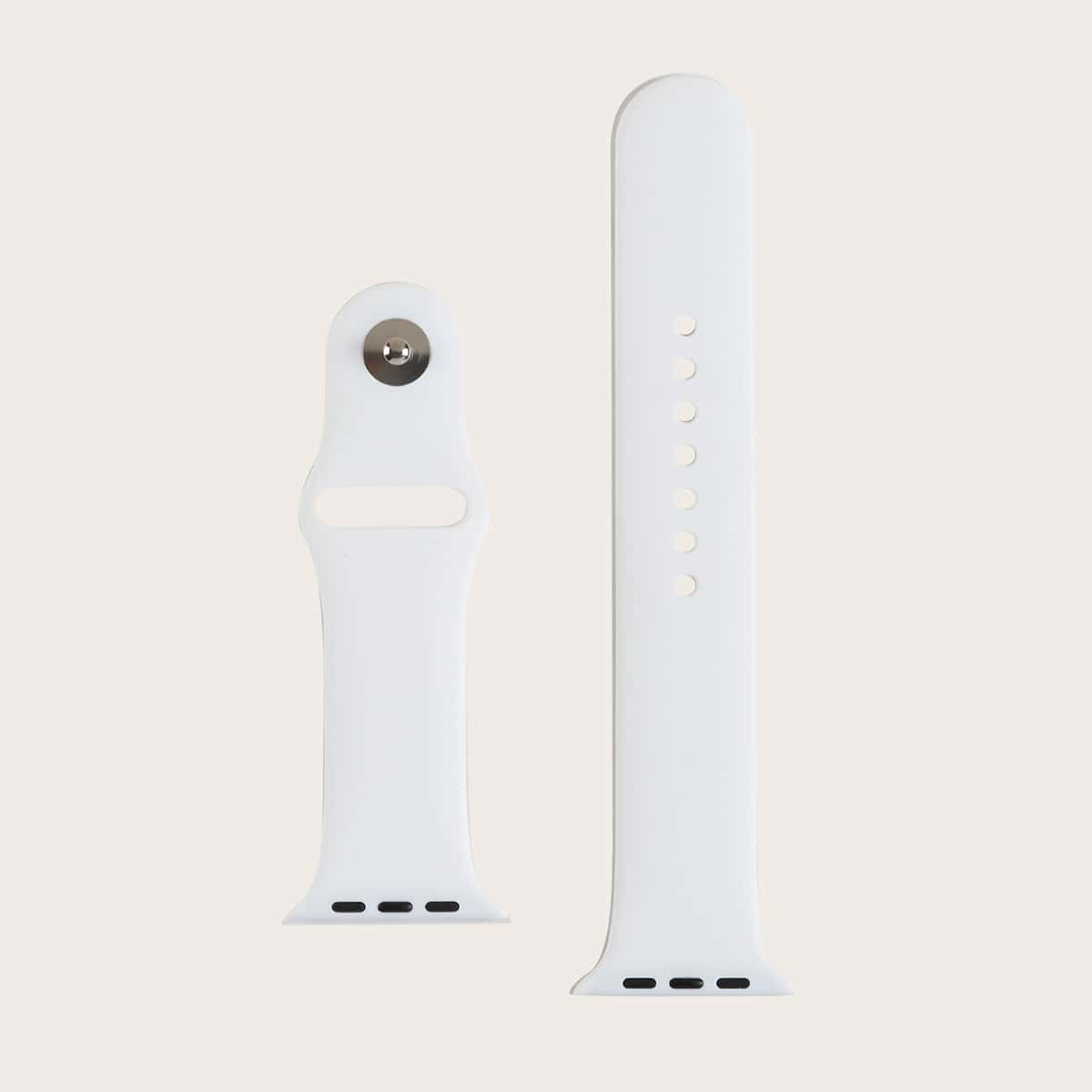 

Silicone Watchband For iWatch, White