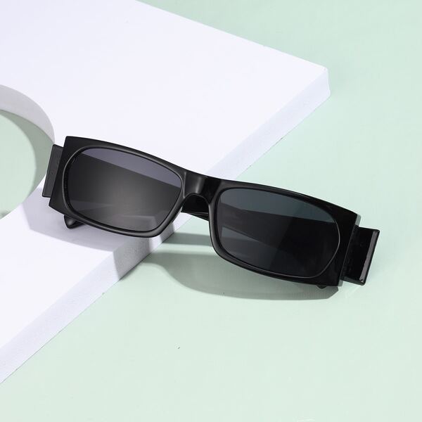 

Square Frame Sunglasses, Black