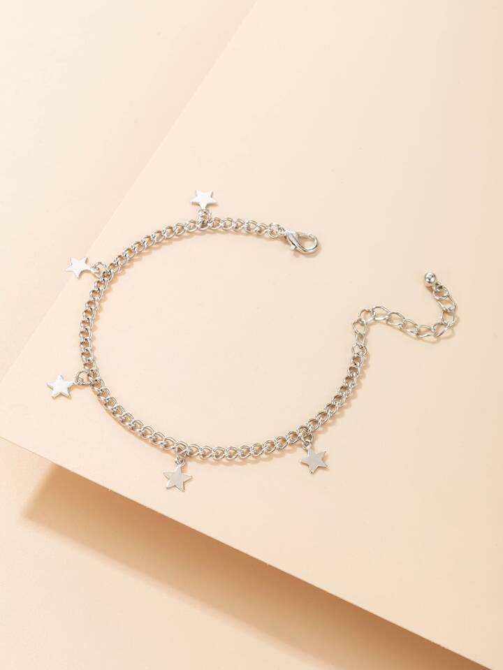 SUNNYCLUE 150 Pièces Breloques Étoiles Alliage Argent - Pentagramme Tibétain Pour Fabrication Bijoux, Collier, Bracelet