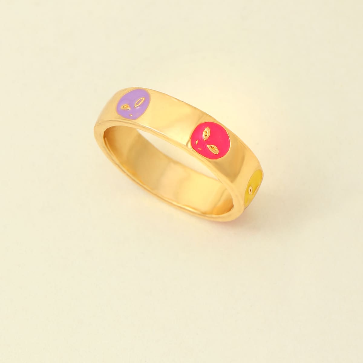 

Alien Print Ring, Gold