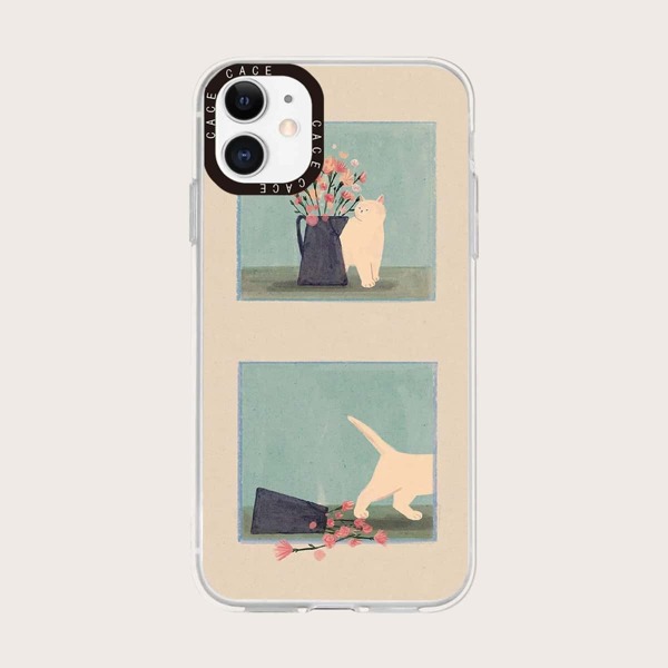 

Cat Print Phone Case, Multicolor