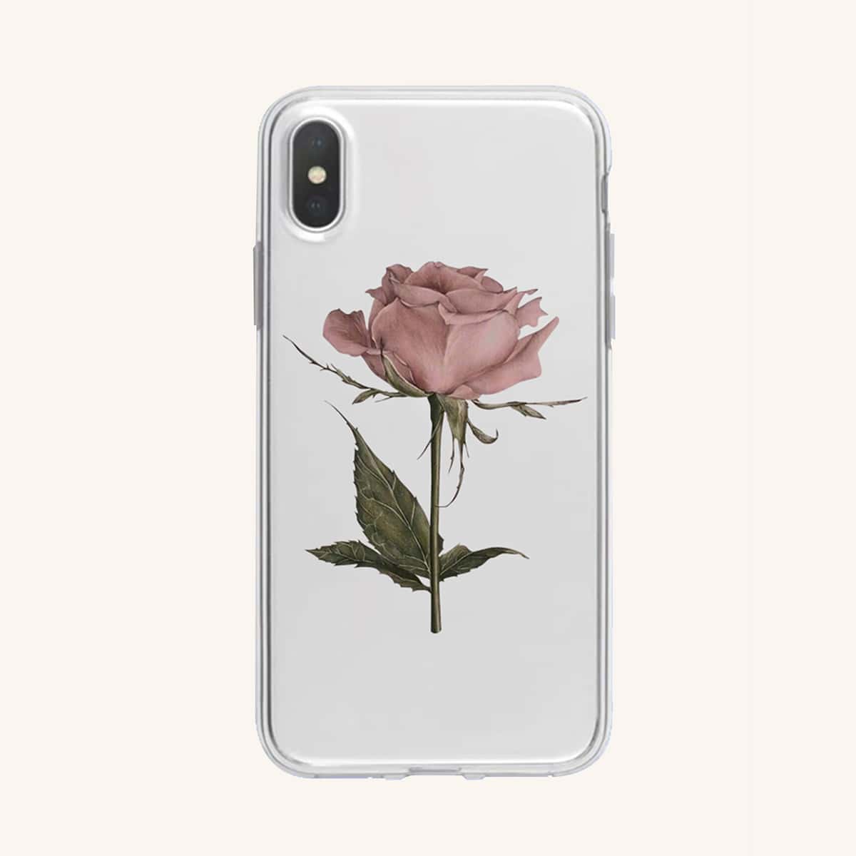 

Floral Transparent Phone Case, Multicolor