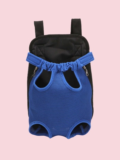 1 pieza Mochila transpirable para mascotas, mochila frontal ajustable, bolsa de viaje con patas para perros pequeños y gatos