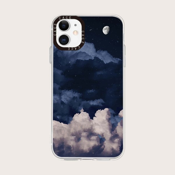 

Sky Pattern Phone Case, Blue and white