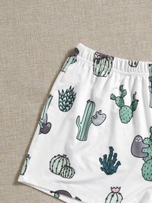 Bộ PJ / Bộ Pajama có họa tiết con lười và chữ cái - Nhiều màu - Xem 5