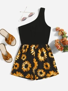 SHEIN Áo liền quần Gái Hoa Boho - Nhiều màu - Xem 1